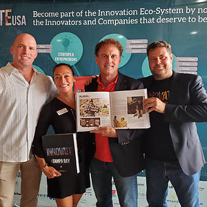 Sven with 2 clients at Innovate USA Launch